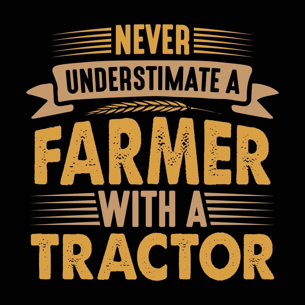 agricultor t camisa Projeto com trator, agricultor t camisas, agricultor t camisa vetor, agricultor tipografia t camisa Projeto vetor