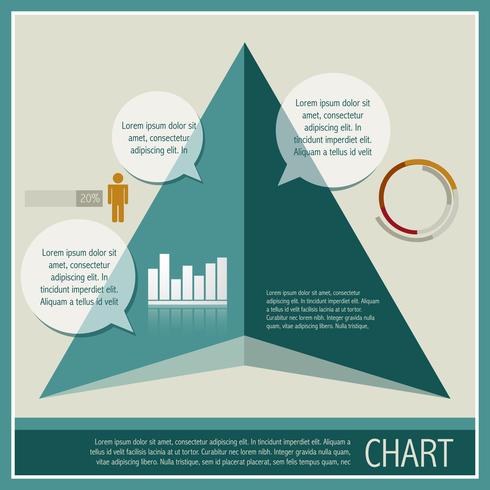 ilustração do gráfico infográfico vetor