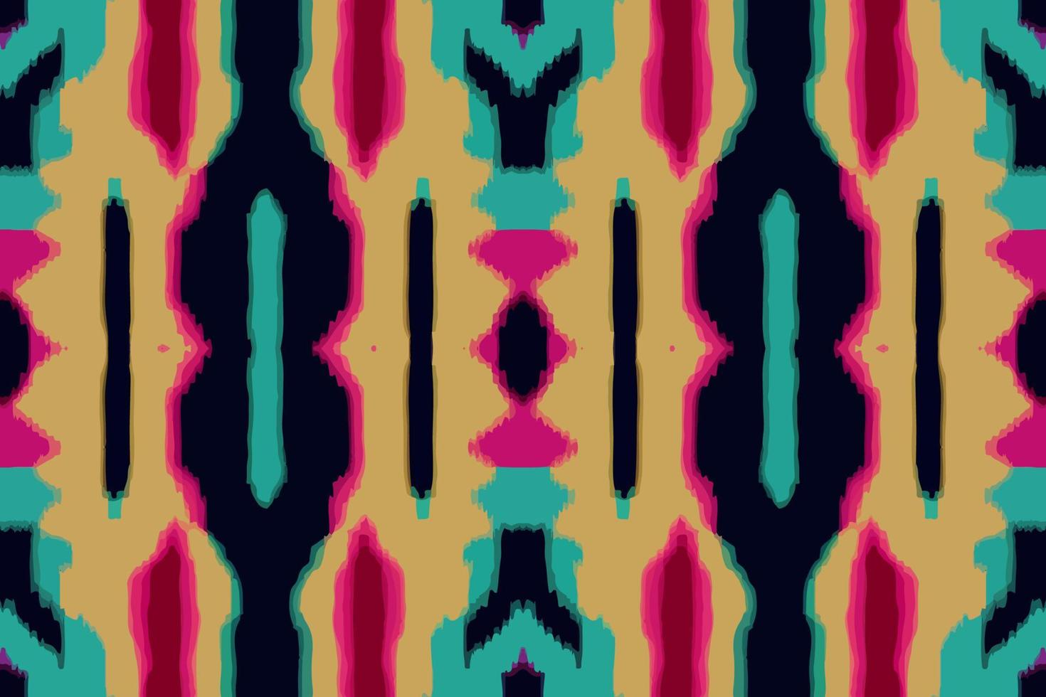 simples ikat padronizar brilhante fundo. abstrato geométrico étnico folk Antiguidade vintage retro borrado gráfico linha. Projeto para textura tecido têxtil impressão arte fundo papel de parede telha pano de fundo vetor. vetor