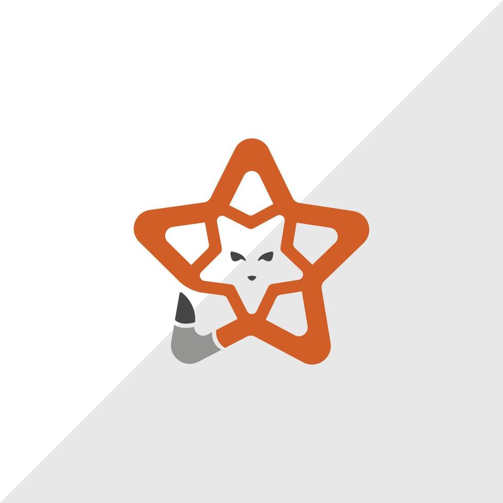 Estrela Raposa logotipo vetor