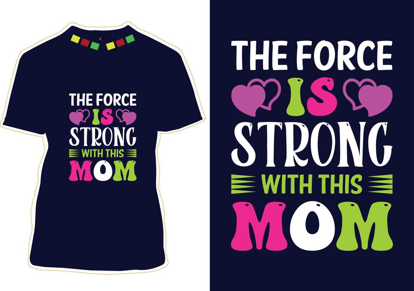 design de camiseta feliz dia das mães vetor