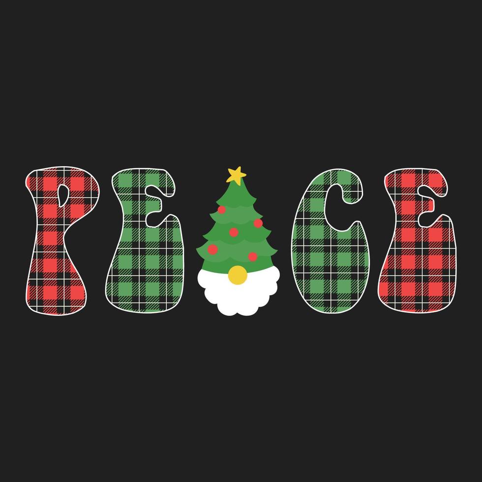 design de camiseta de vetor de feliz natal