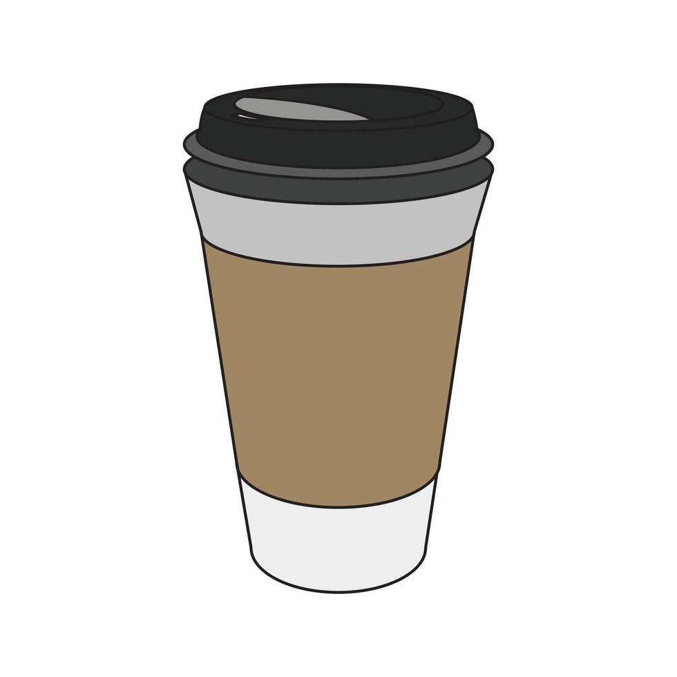 café copo ícone ilustração vetor gráfico