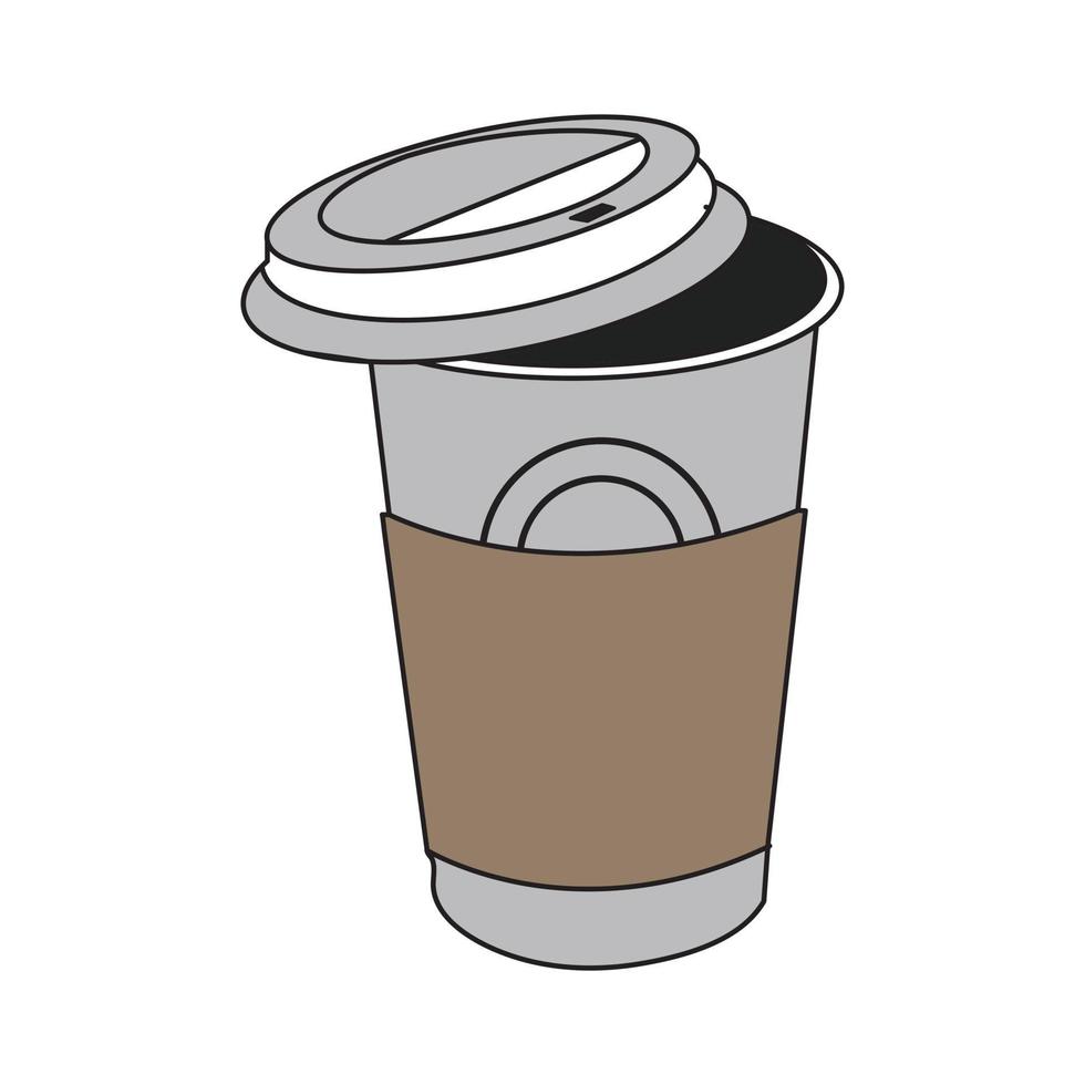 café copo ícone ilustração vetor gráfico