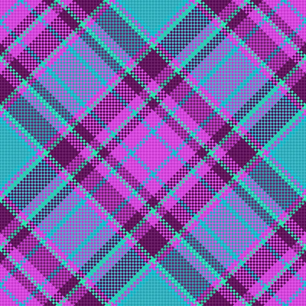 tecido desatado tartan. padronizar têxtil xadrez. fundo Verifica vetor textura.