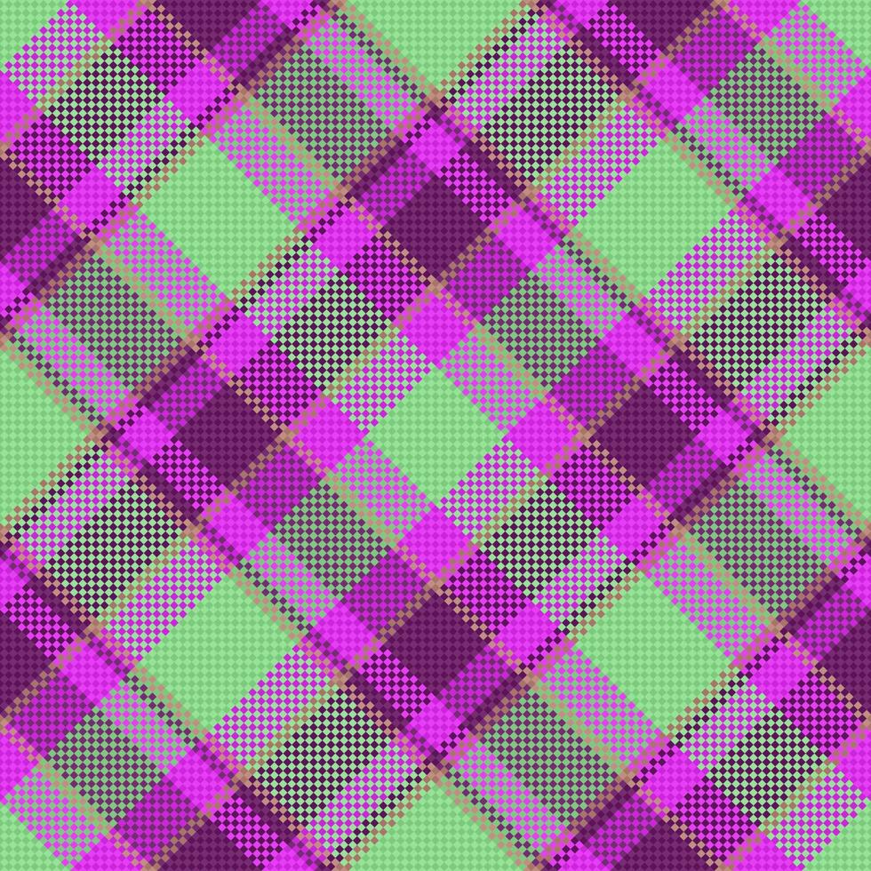 xadrez fundo desatado. Verifica tartan têxtil. tecido vetor textura padronizar.