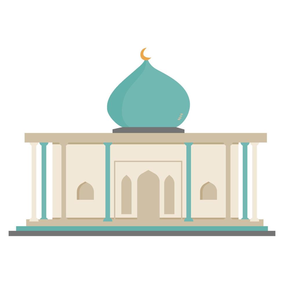 mesquita muçulmano oração construção ilustração vetor