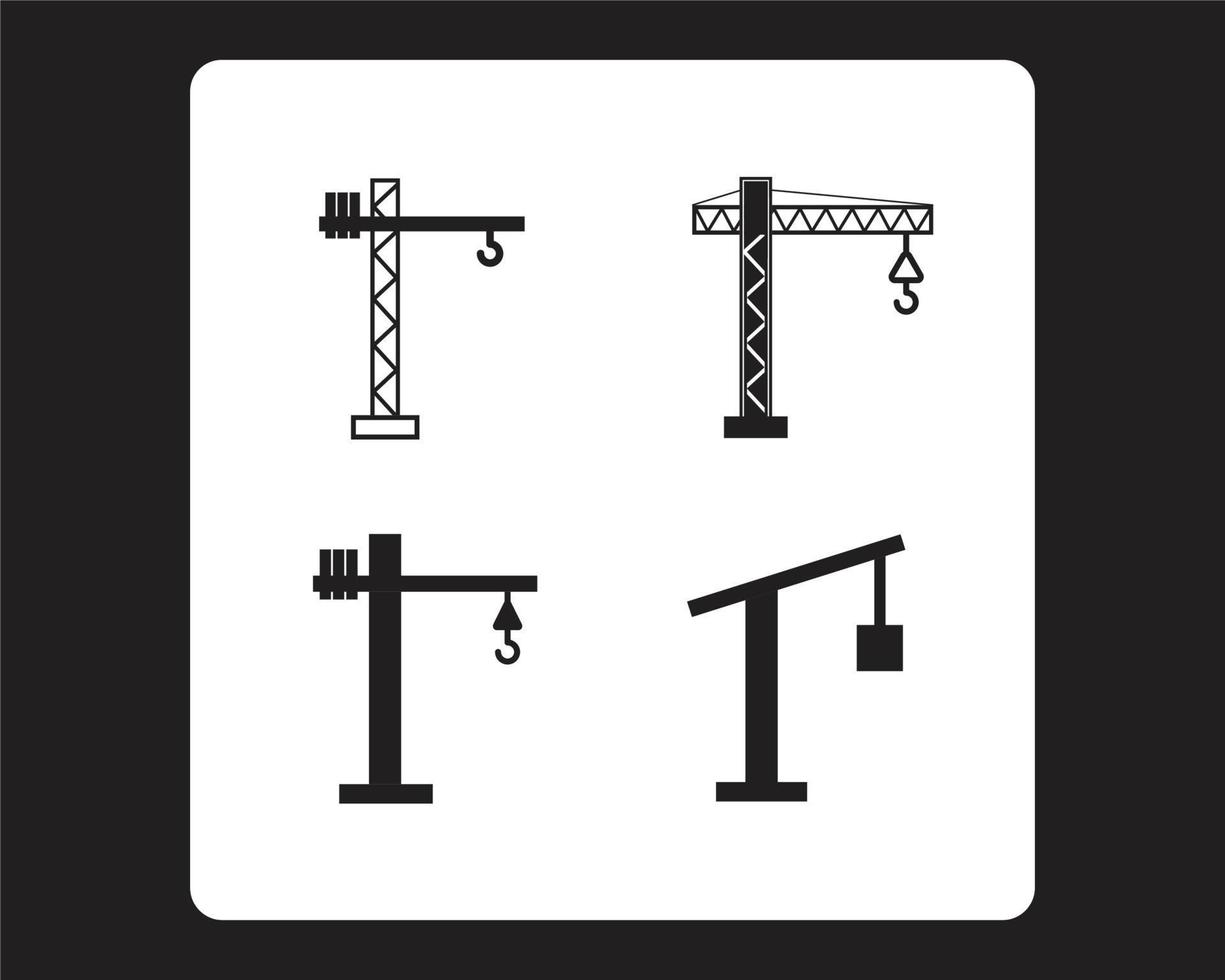 vetor guindastes para contratação, construção e construção trabalho