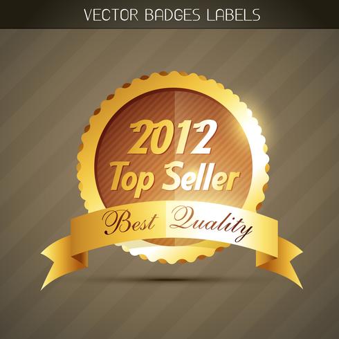 top seller label vetor