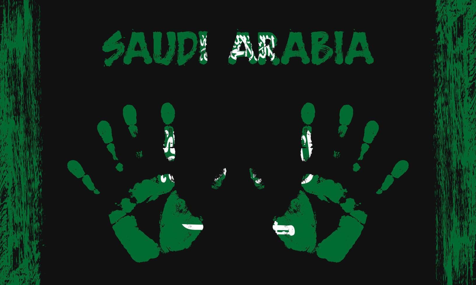 vetor bandeira do saudita arábia com uma Palma