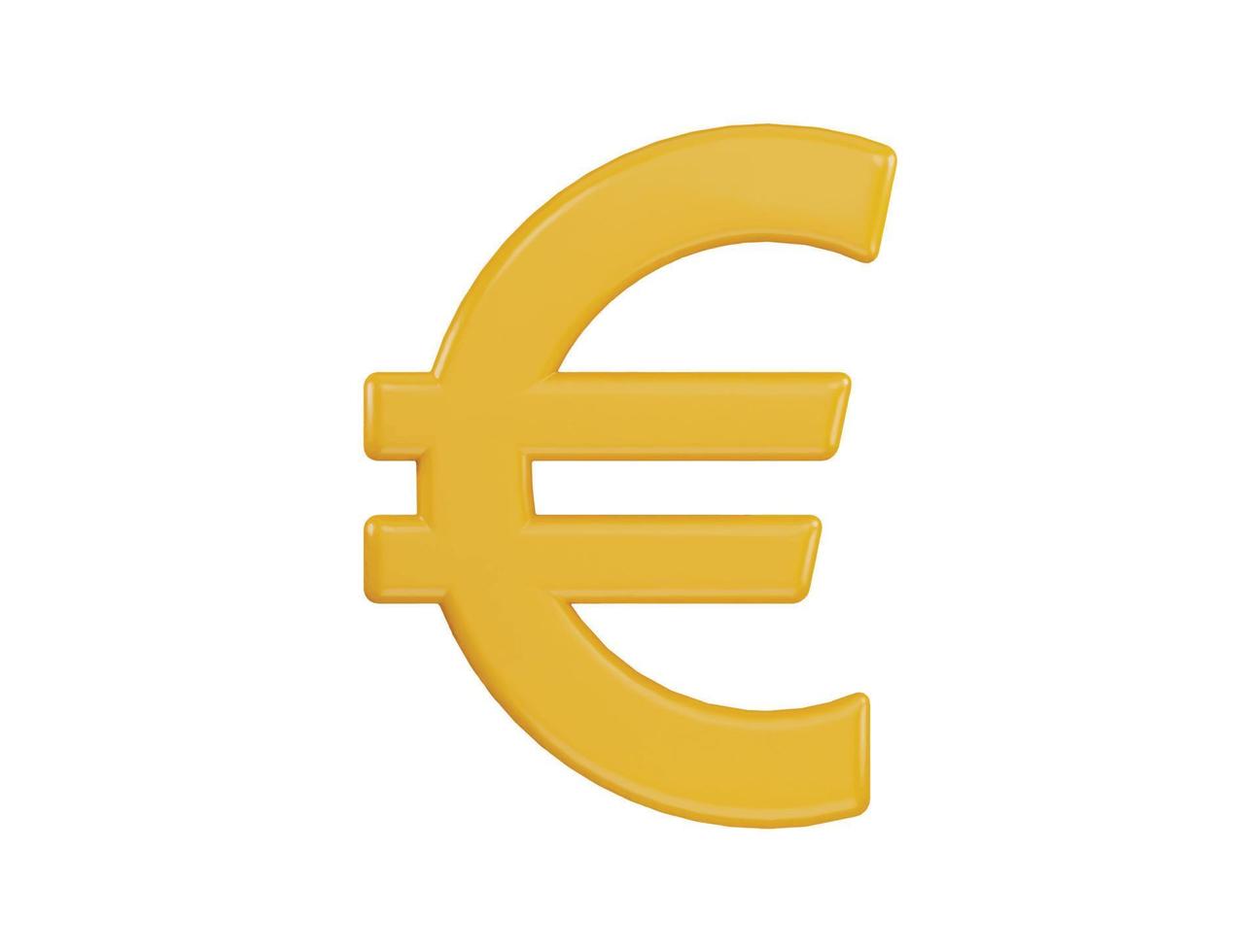 euro placa ícone 3d Renderização vetor ilustração
