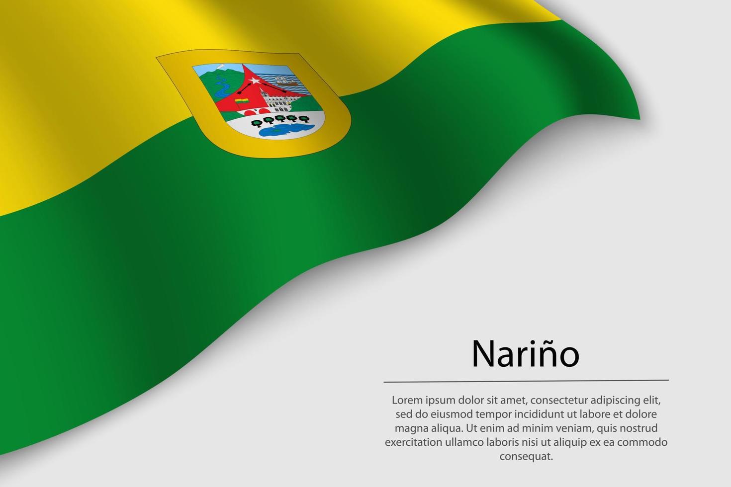 acenando bandeira do narino vetor