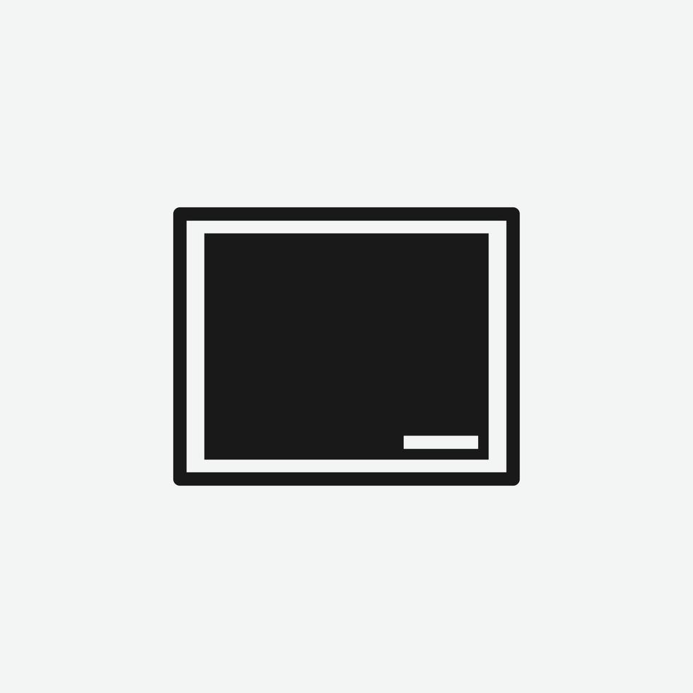 ilustração vetorial do ícone do quadro-negro vetor