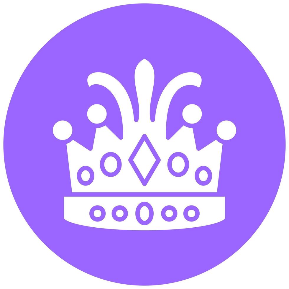 rainha coroa vetor ícone estilo