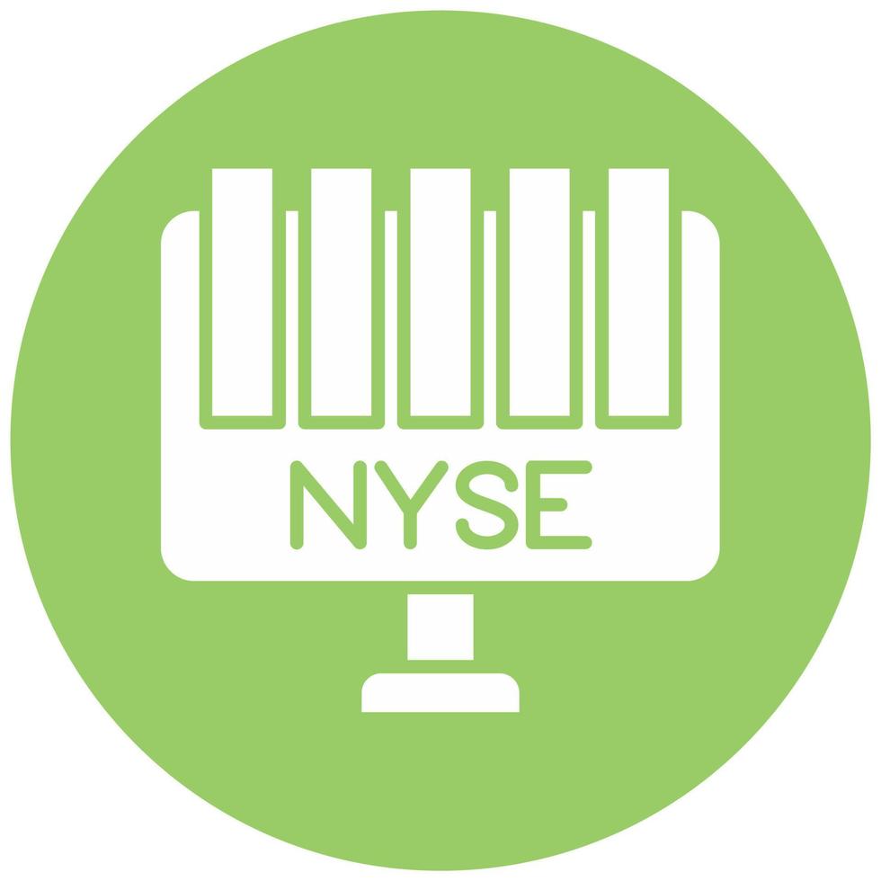 Nyse vetor ícone estilo