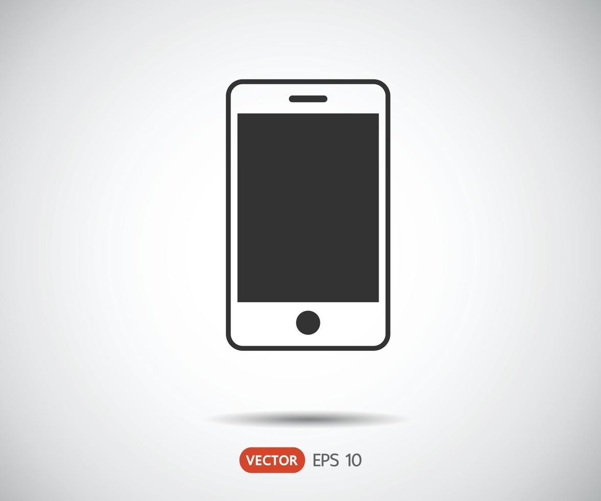 ícone de smartphone, ilustração vetorial de logotipo de telefone vetor