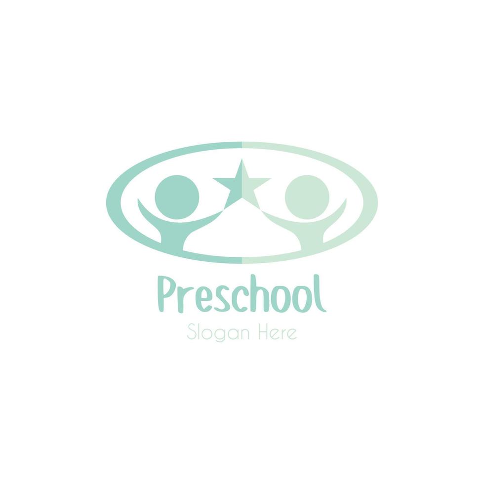 pré escola criança e bebê Cuidado dia vetor logotipo Projeto