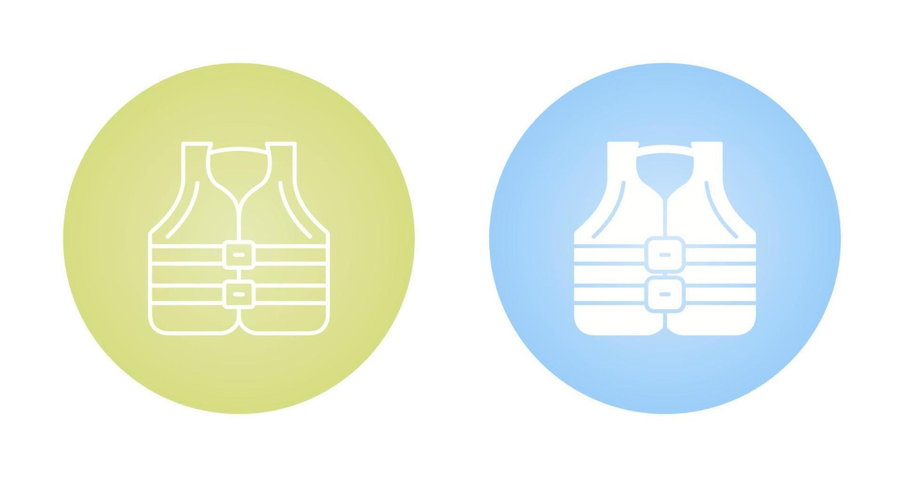ícone de vetor de colete salva-vidas