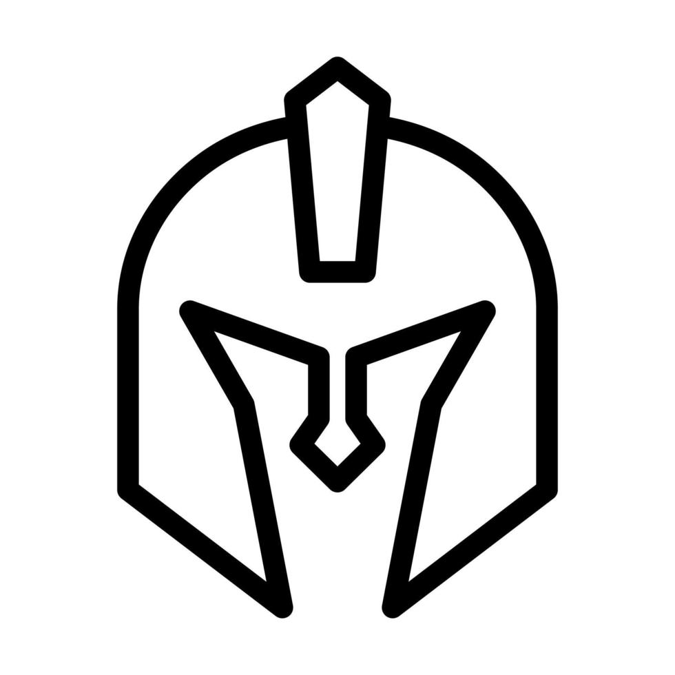 cavaleiro capacete ícone Projeto vetor