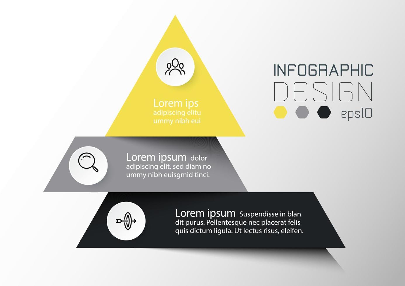 conceito de negócio de modelo infográfico com fluxo de trabalho. vetor