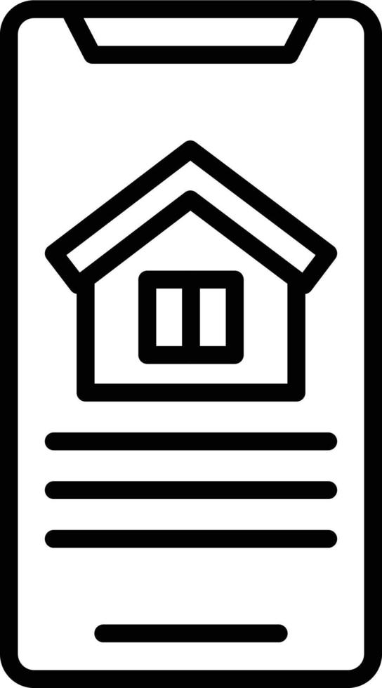 vetor Projeto casa aplicativo ícone estilo