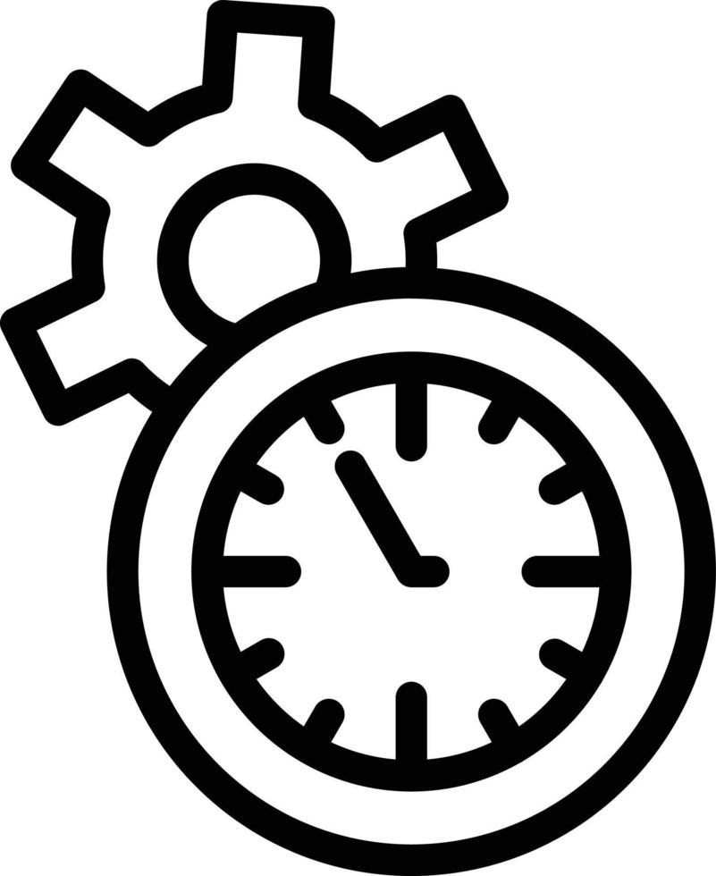 vetor Projeto Tempo gestão ícone estilo