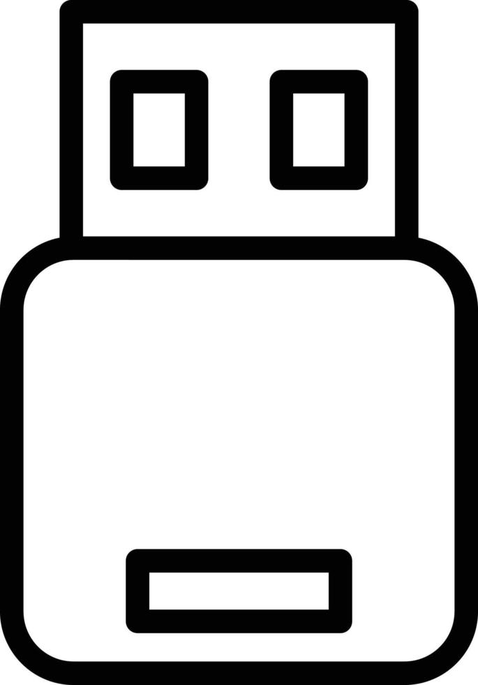 vetor Projeto USB bastão ícone estilo