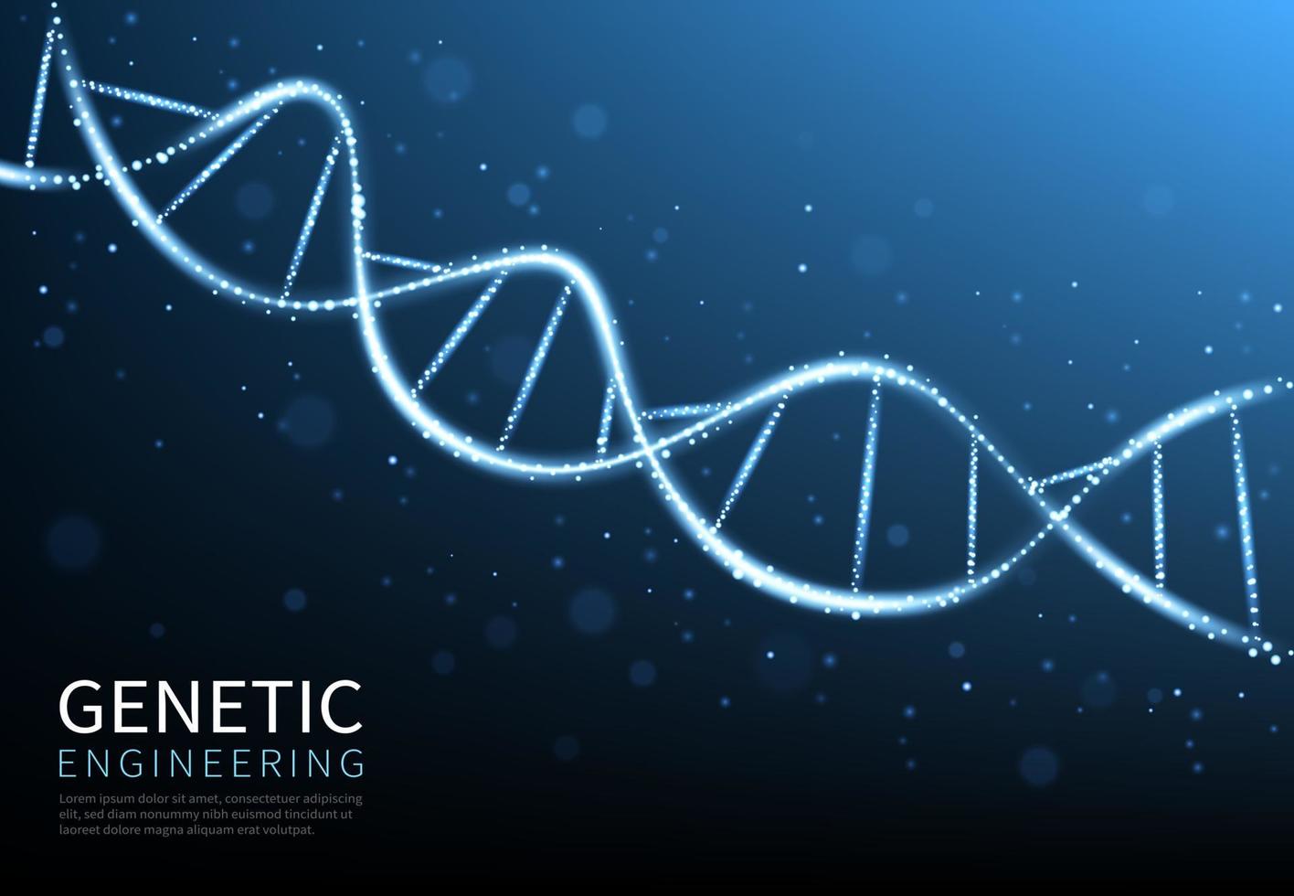 brilho dna hélice, célula ou molécula genes fundo vetor