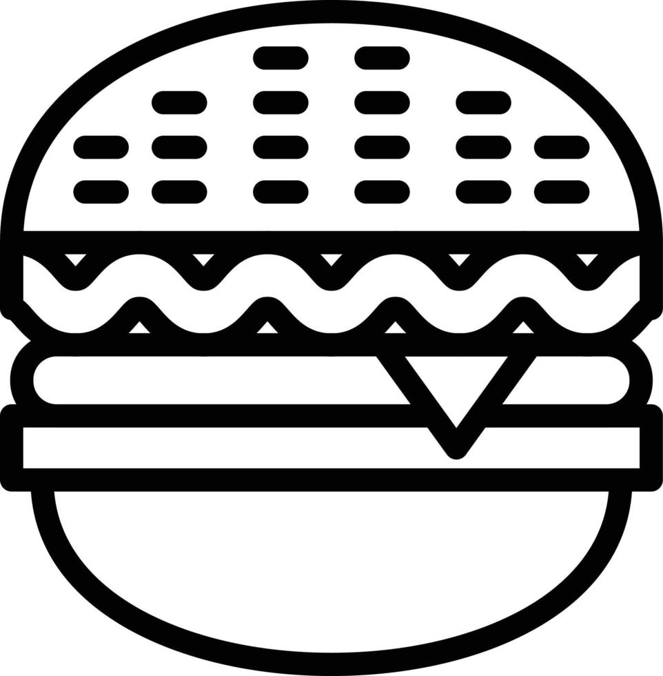 vetor Projeto Hamburger ícone estilo