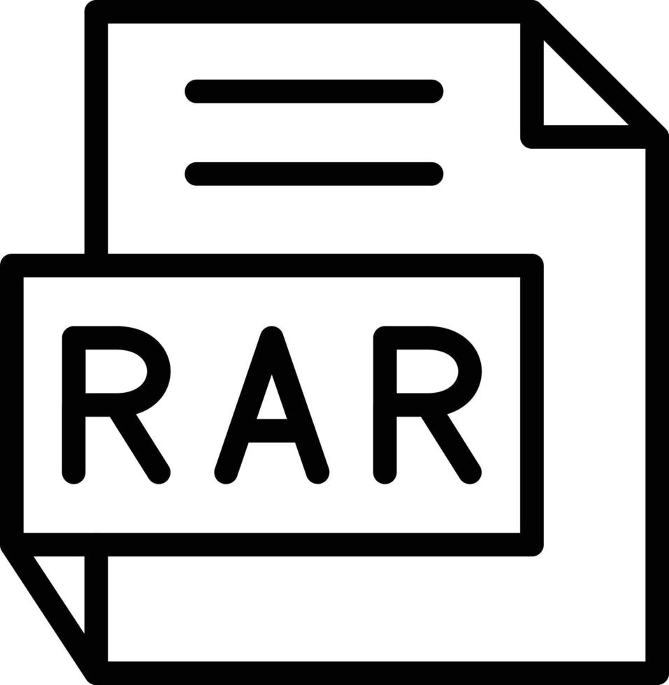 vetor Projeto rar ícone estilo