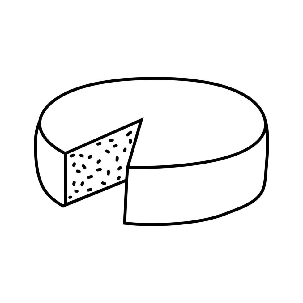 queijo ícone vetor. leite produtos ilustração placa. Comida símbolo. queijo Fazenda logotipo. vetor