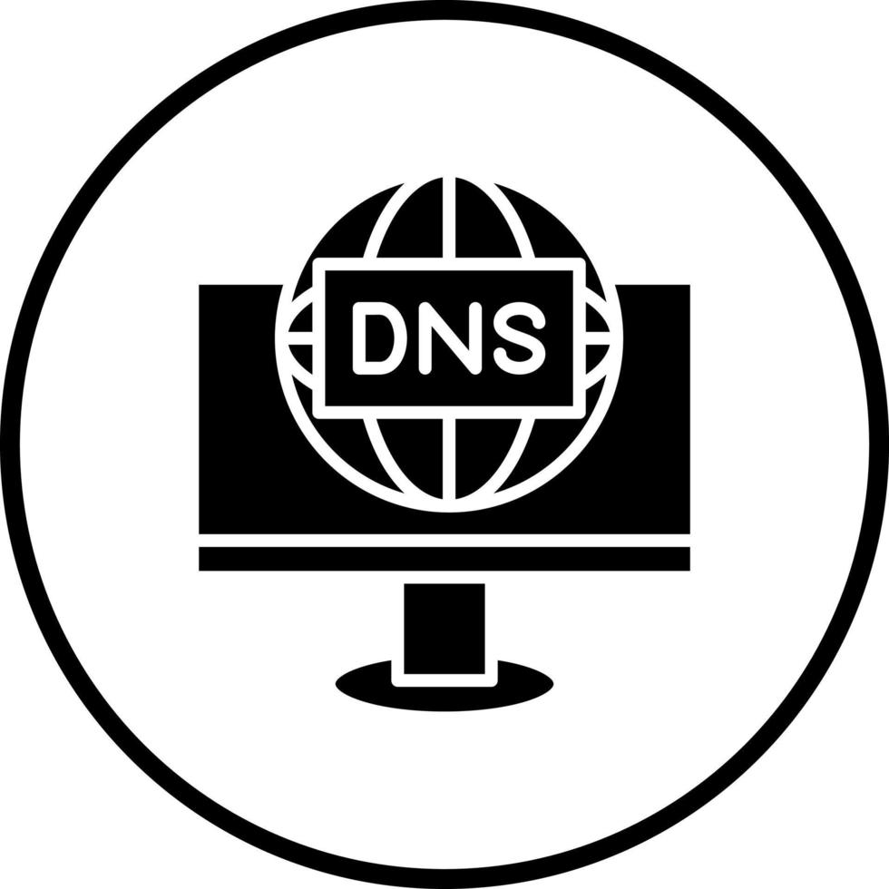 vetor Projeto dns vetor ícone estilo