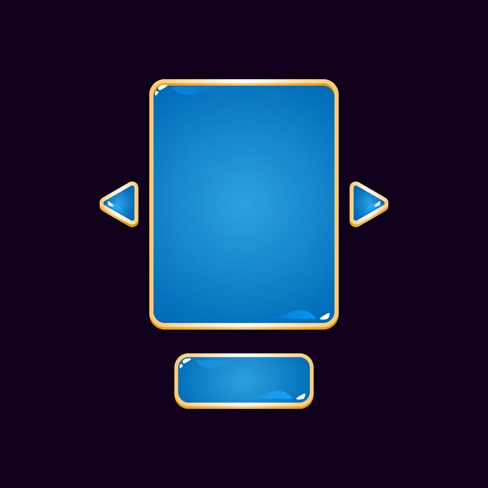 conjunto de placa de interface do usuário do jogo de geléia dourada aparece para ilustração vetorial de elementos de ativos de gui vetor