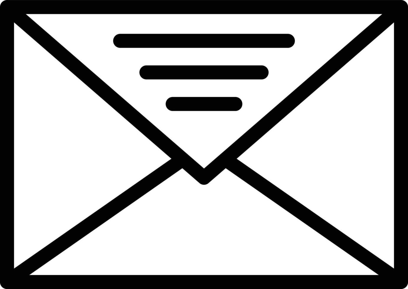 envelope vetor ícone estilo