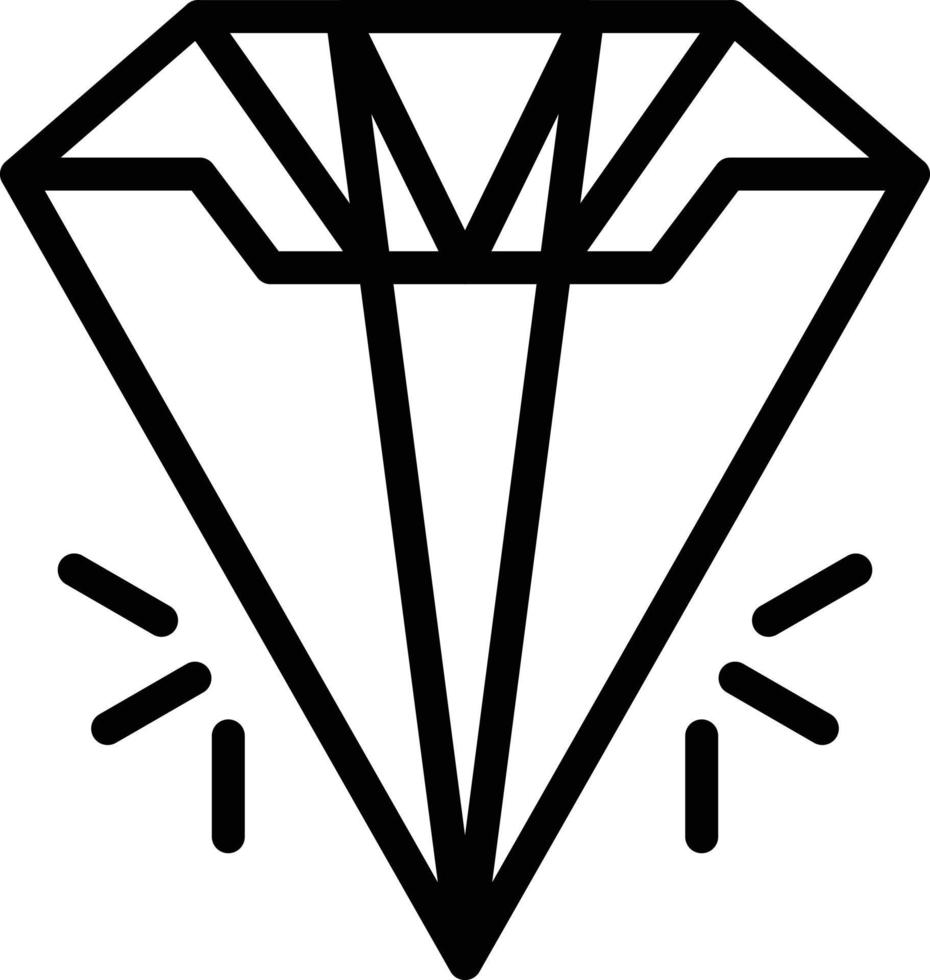 diamante vetor ícone estilo