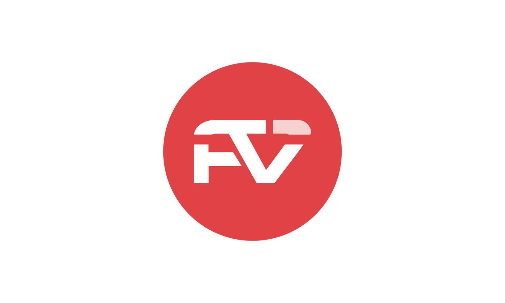 letras do alfabeto iniciais monograma logotipo fv, vf, f e v vetor