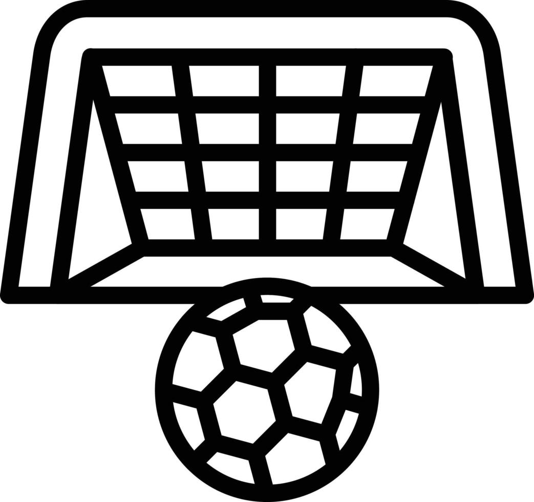 futebol objetivo vetor ícone estilo