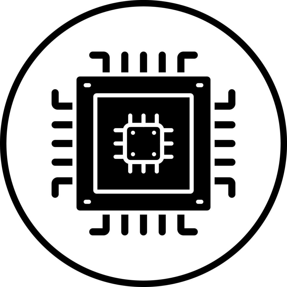 microchip vetor ícone estilo