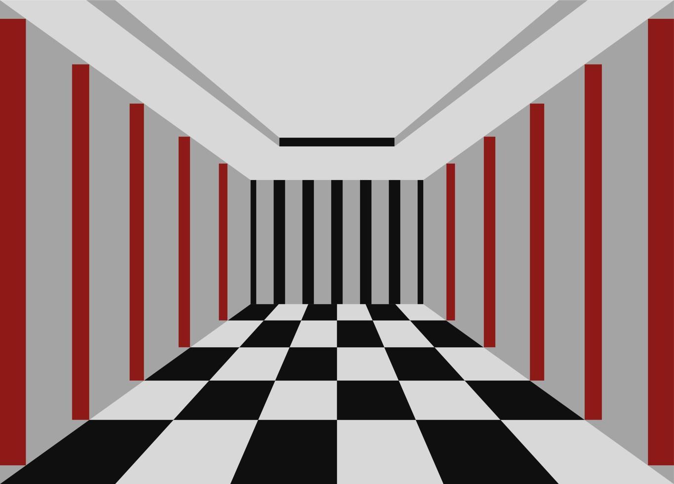 ótico ilusão quarto xadrez telha padronizar. psicodélico quarto vetor Projeto