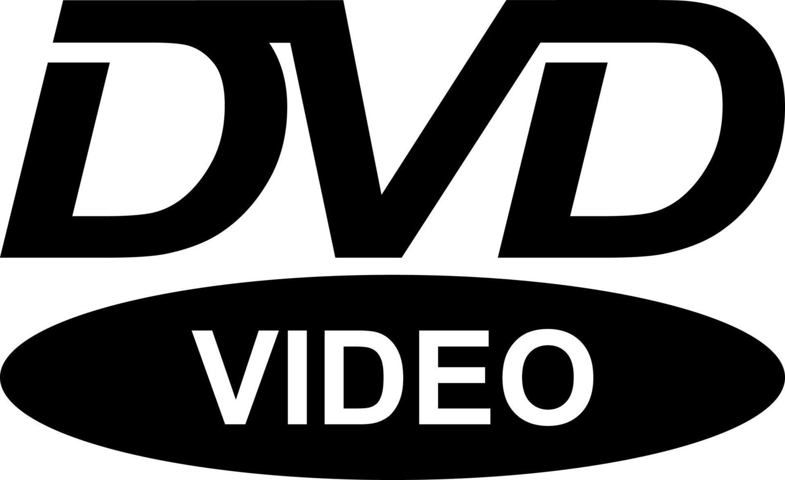 DVD vídeo ícone Preto e branco esboço vetor