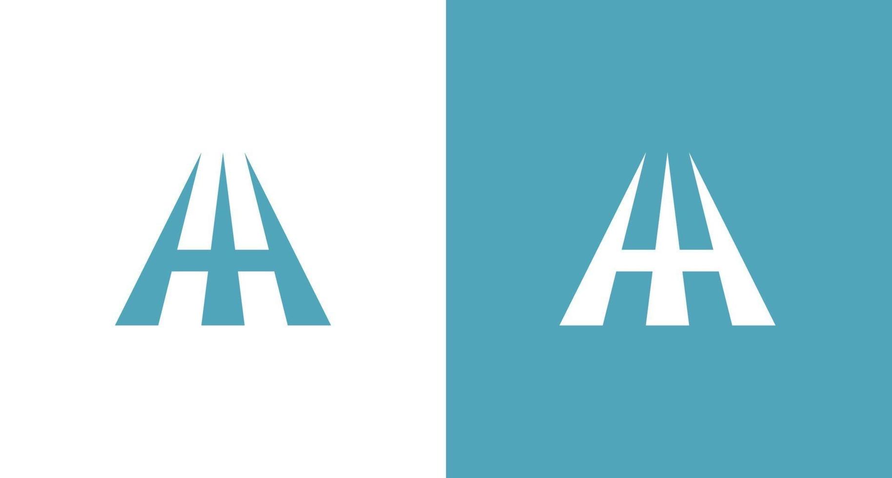 letra abstrata e moderna um logotipo em forma de triângulo acentuado definido vetor