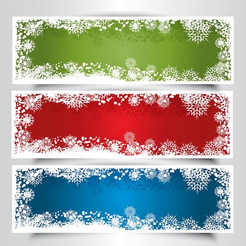 Banners de natal vetor