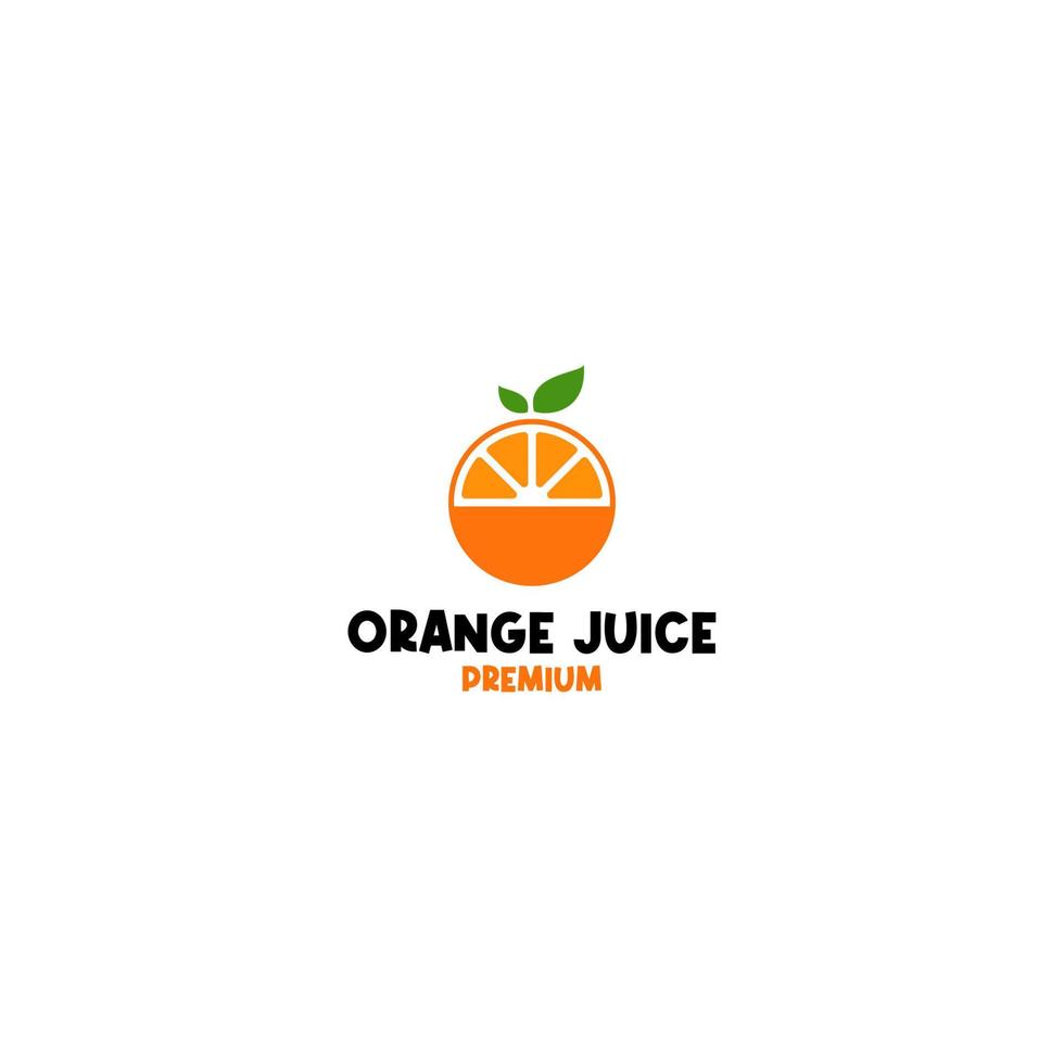 vetor laranja fruta logotipo Projeto conceito ilustração idéia