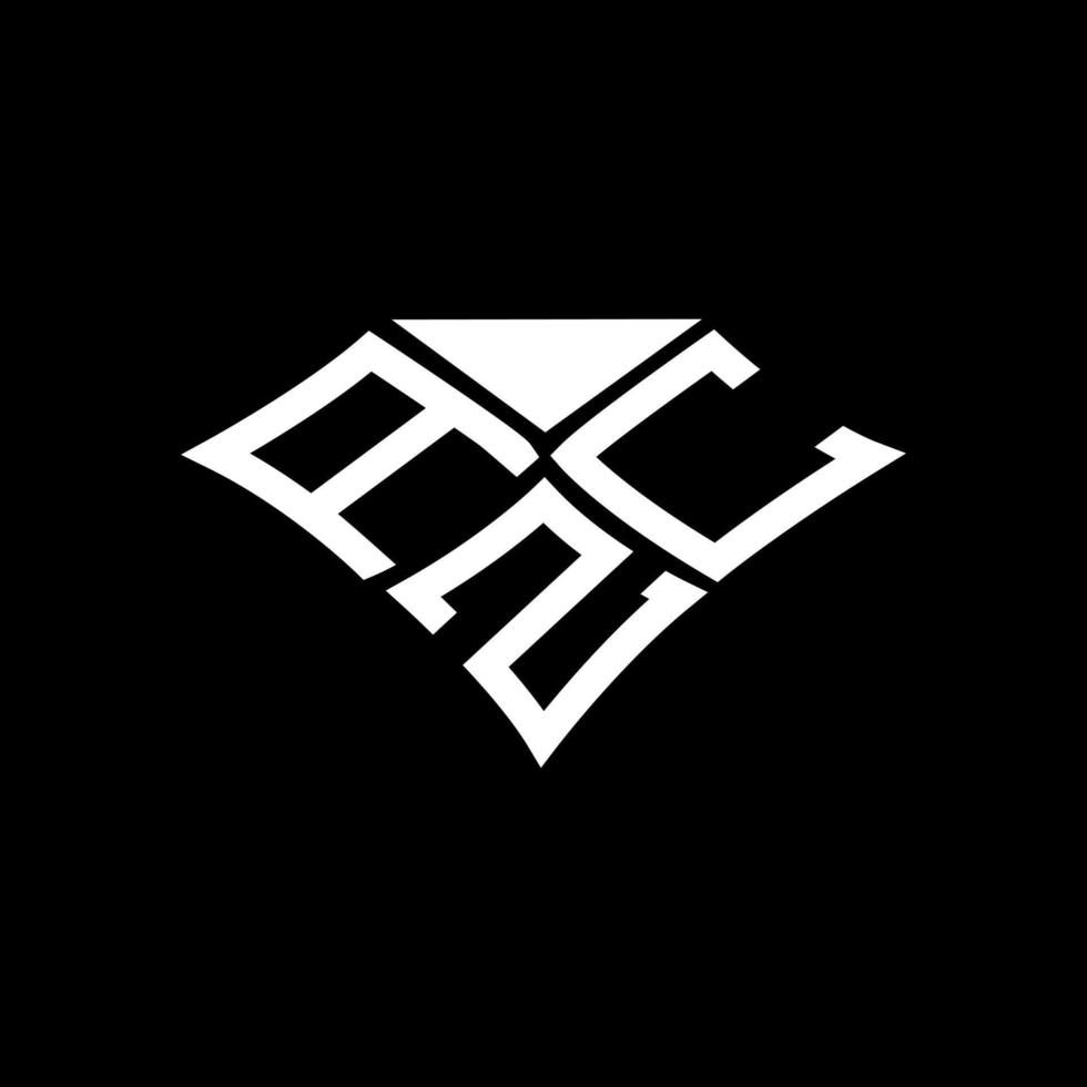 design criativo do logotipo da carta azc com gráfico vetorial, logotipo simples e moderno do azc. vetor