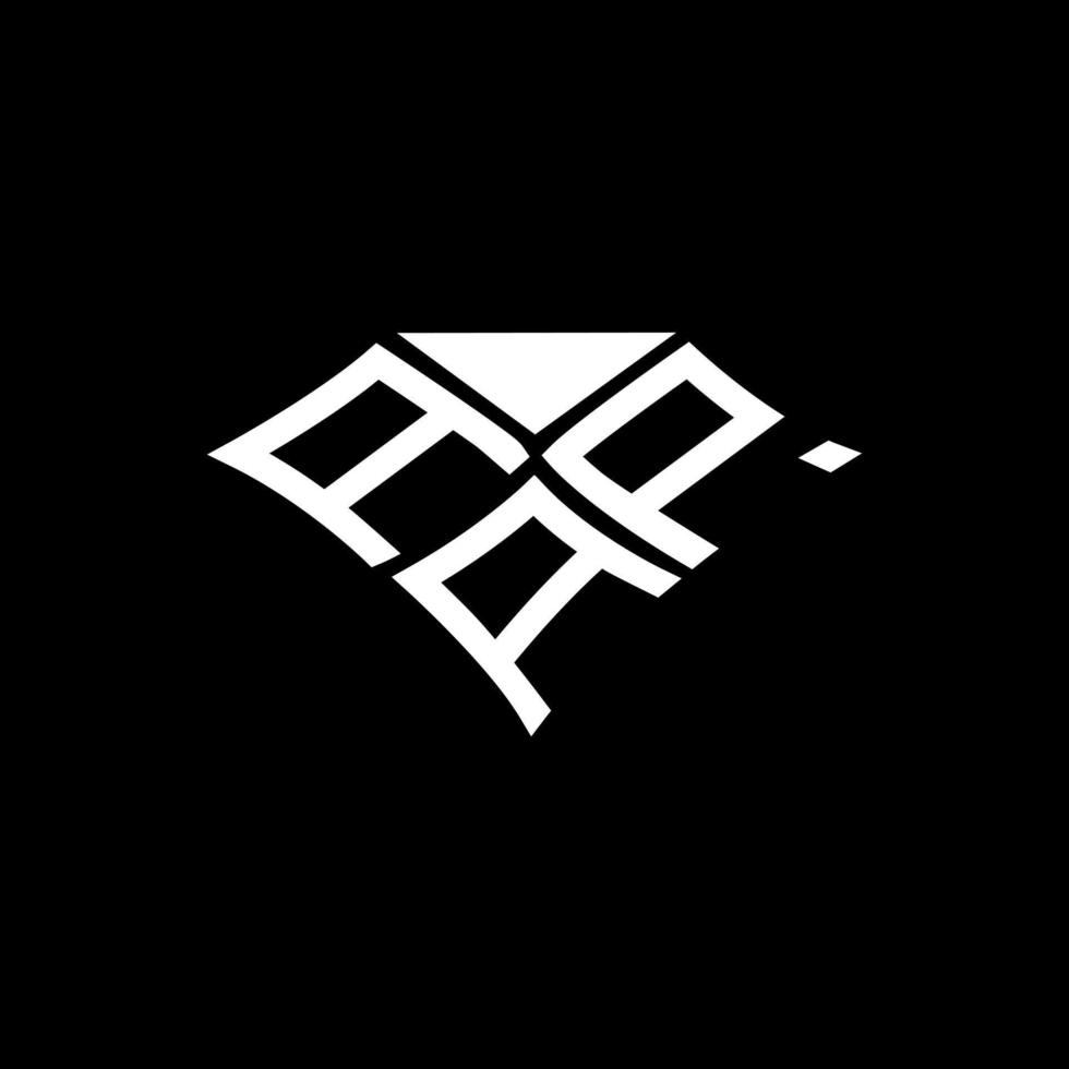 design criativo do logotipo da carta aap com gráfico vetorial, logotipo simples e moderno aap. vetor