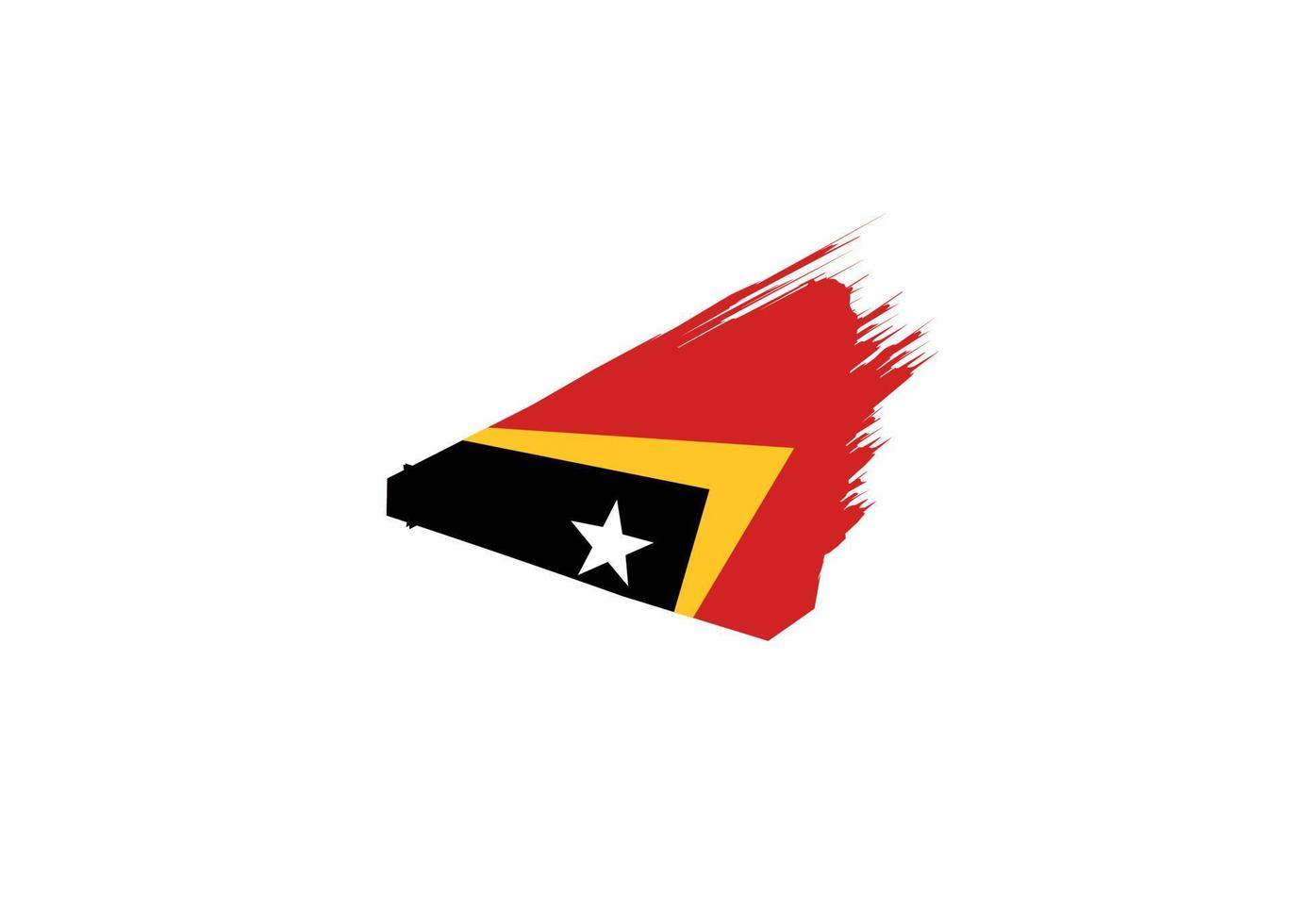 leste timor bandeira ícone, ilustração do a nacional bandeira Projeto com a conceito do elegância vetor