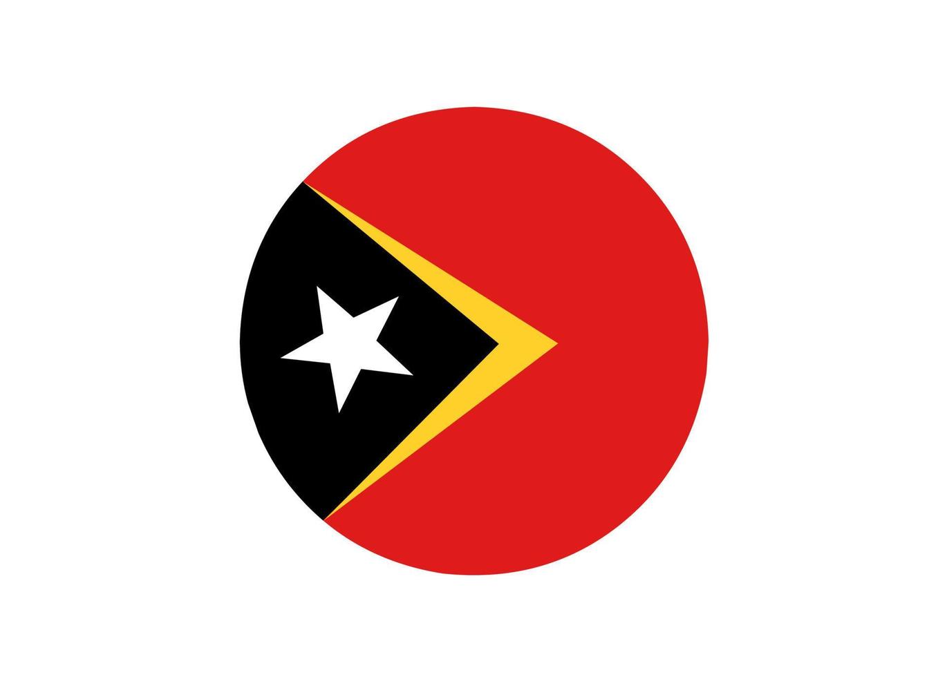 leste timor bandeira ícone, ilustração do a nacional bandeira Projeto com a conceito do elegância vetor