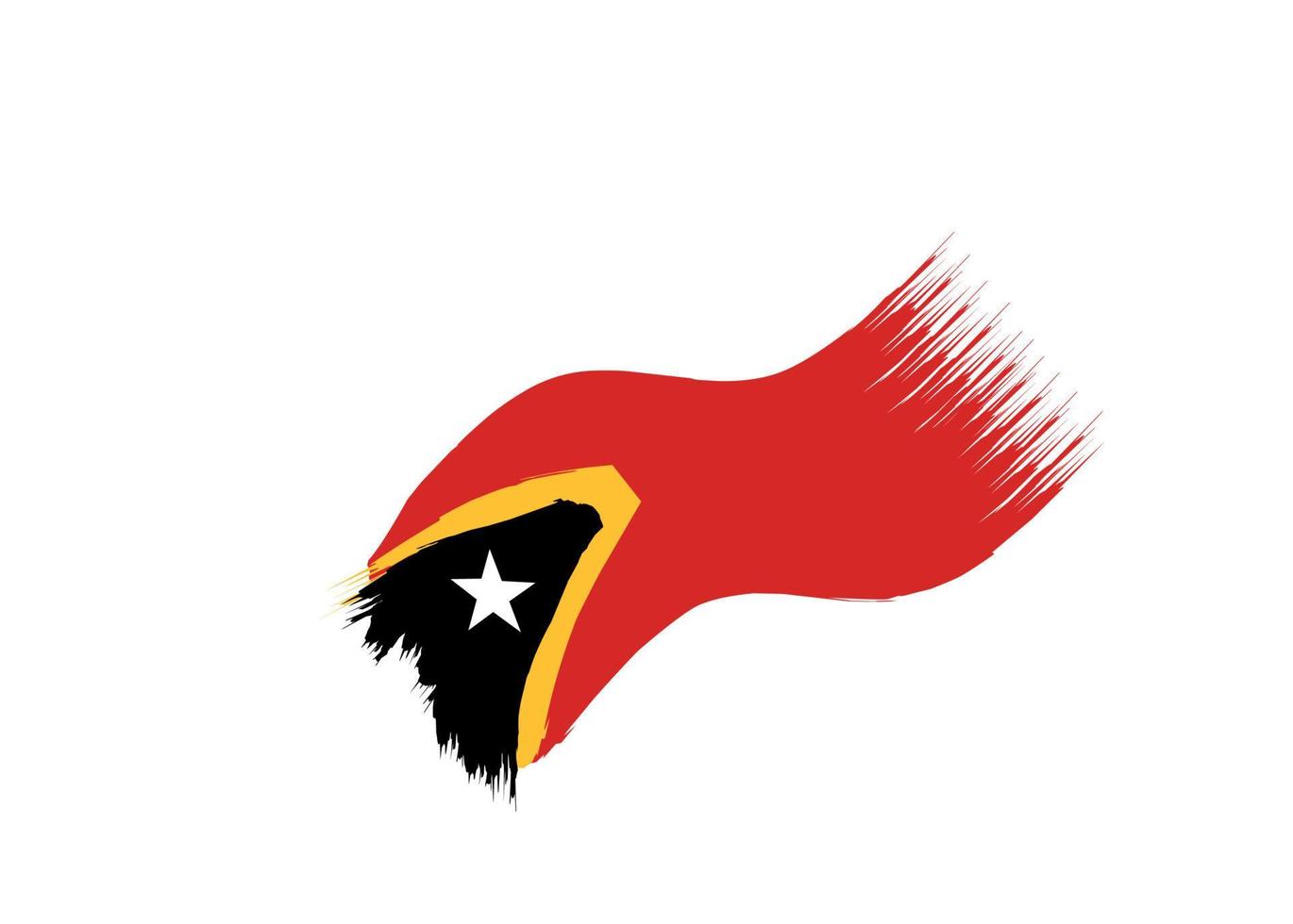 leste timor bandeira ícone, ilustração do a nacional bandeira Projeto com a conceito do elegância vetor