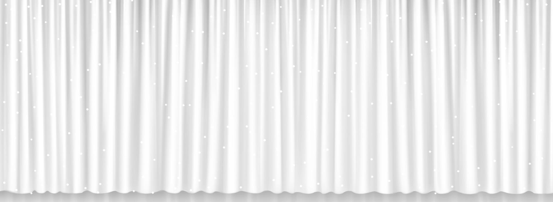 branco cortinas para janela, teatro ou cinema etapa vetor