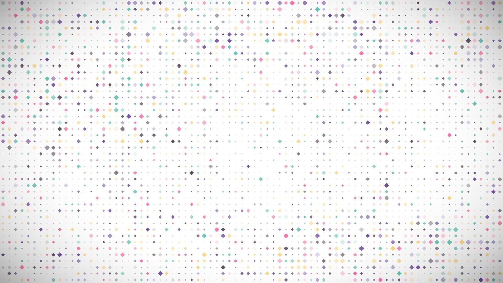 fundo geométrico abstrato de quadrados. fundo de pixel multicolorido com espaço vazio. ilustração vetorial. vetor
